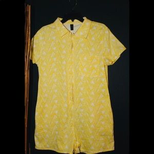 Yellow Short Vintage Jumpsuit 💛